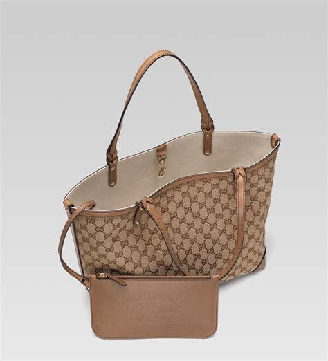 gucci brown gg canvas handle bag|gucci canvas tote bag free.